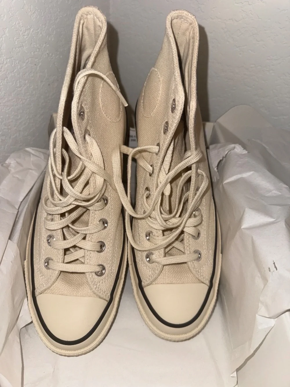 Converse x Golf Wang Chuck 70 Hi Fossil Natural Pearl High Top Men’s 7 Women’s 9